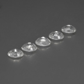 أحجار زركون أبيض طبيعية، قصة بيضاوى، VVS-VS، وزنها 6.69 قيراط