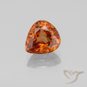 1.83ct طبيعي برتقالى محمر زركون, شكل الكمثرى, VVS
