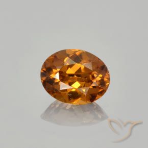 1.35ct طبيعي بنى متوسط زركون, بيضوي, VVS
