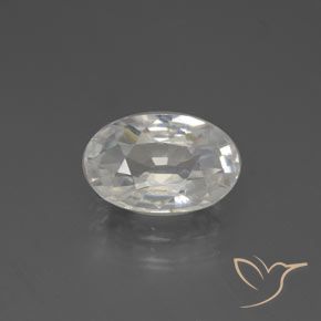 2.88ct طبيعي أبيض دافئ زركون, بيضوي, VVS