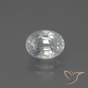 2.85ct طبيعي أبيض دافئ زركون, بيضوي, VVS