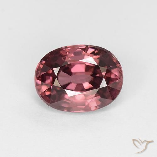 3.44ct طبيعي أحمر ميرلو زركون, بيضوي, VVS
