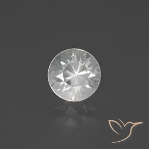 2.31ct طبيعي أبيض زركون, دائري, VVS-VS