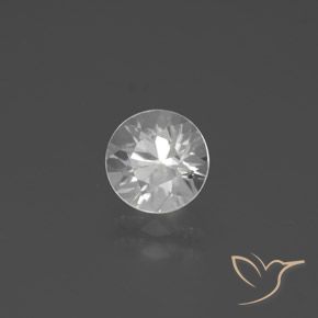 1.95ct طبيعي أبيض زركون, دائري, VVS-VS