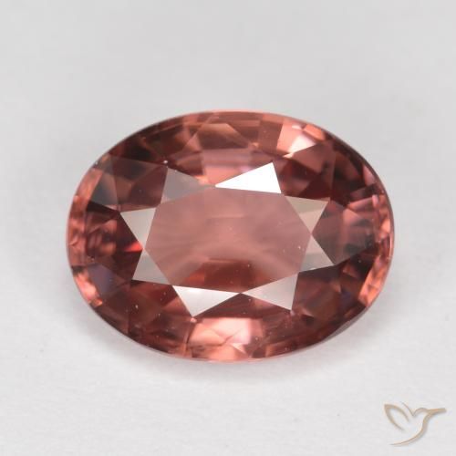 2.77ct طبيعي أحمر النبيذ زركون, بيضوي, قليلا جدا