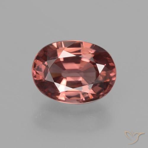 2.74ct طبيعي أحمر النبيذ زركون, بيضوي, قليلا جدا