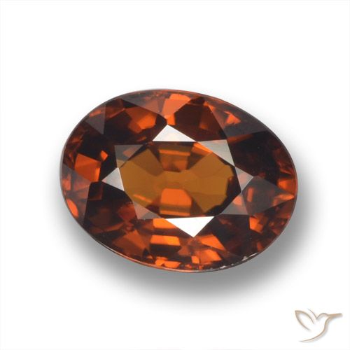 2.03ct طبيعي بنى خبز الزنجبيل زركون, بيضوي, VVS