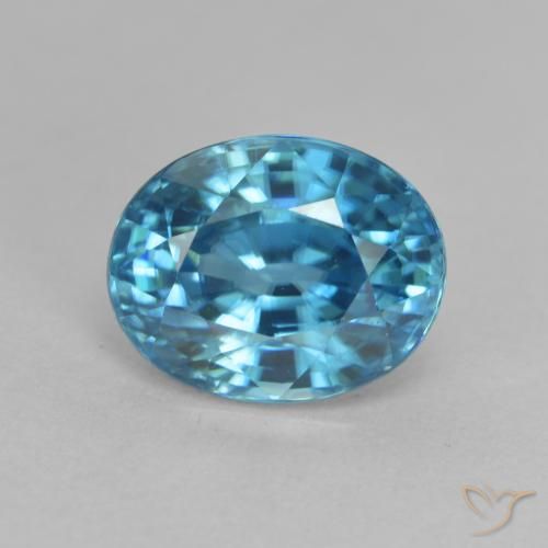 3.40ct طبيعي أصفر ييل زركون, بيضوي, VVS