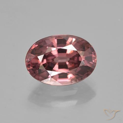 2.85ct طبيعي أحمر متوسط زركون, بيضوي, VVS-VS