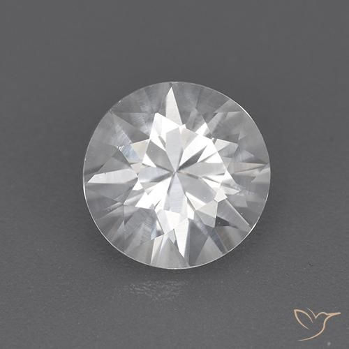 1.73ct طبيعي أبيض زركون, دائري, VVS, Photo A