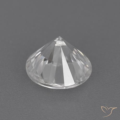 زركون أبيض طبيعي، دائري، 1.99 قيراط، VVS