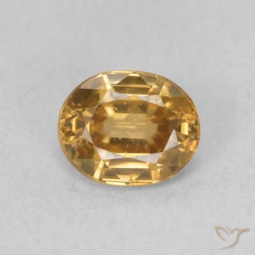 0.94ct طبيعي شمبانيا زركون, بيضوي, VVS-VS