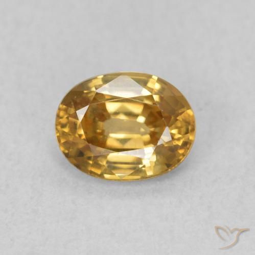 0.64ct طبيعي شمبانيا زركون, بيضوي, VVS