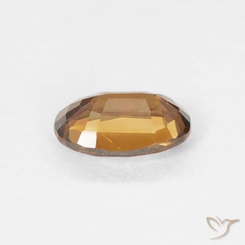 زركون Medium Dark-Orange طبيعي، بيضوي، 0.75 قيراط، VVS