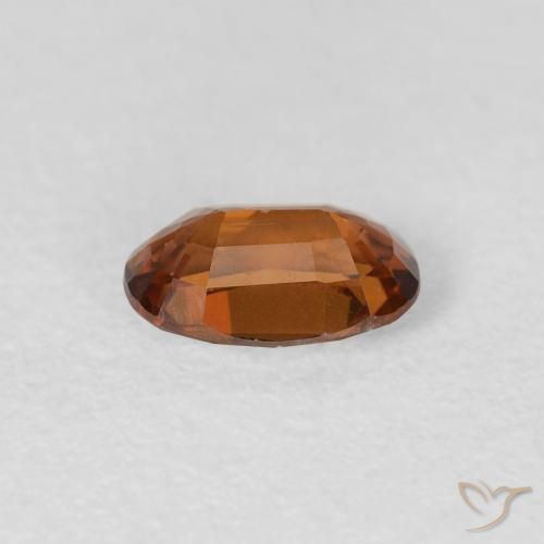زركون Medium Dark-Orange طبيعي، بيضوي، 0.73 قيراط، VVS-VS